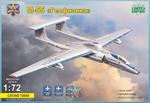 Go to product MODELSVIT 72055 - 1:72 M-55 Geophysica research aircraft