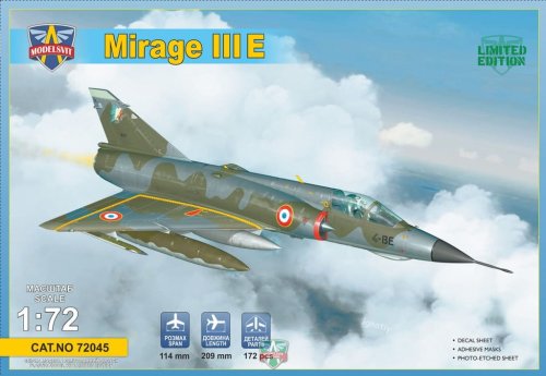 Go to product MODELSVIT 72045 - 1:72 Mirage IIIE