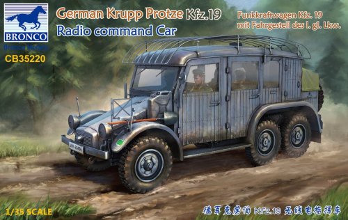 Go to product BRONCO CB 35220 - 1:35 German Krupp Protze Kfz.19 Radio Command Car