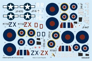 EDUARD D48048 - 1:48 Spitfire Mk.VIII over Europe