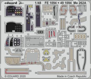 EDUARD FE1094 - 1:48 Me 262A