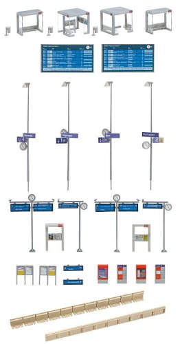 Go to product FALLER 120240 H0 - Modern bus shelter with platform