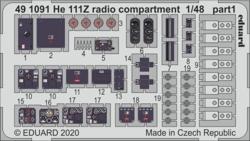 Go to product EDUARD 491091 - 1:48 He 111Z radio compartment