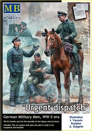 Go to product MASTER BOX 35212 - 1:35 Urgent Dispatch. German Military Men WW II era