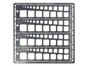 TAMIYA 74156 - Modeling Template (Square, 1-10mm)