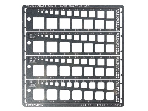Go to product TAMIYA 74156 - Modeling Template (Square, 1-10mm)