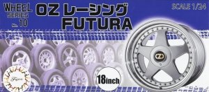 FUJIMI 193519 - 1:24 Wheels & Tyres Set 18" (460mm) OZ Racing Futura
