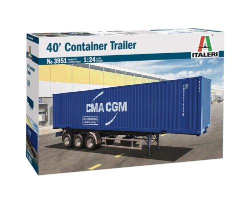 Go to product ITALERI 3951 - 1:24 40' Container Trailer
