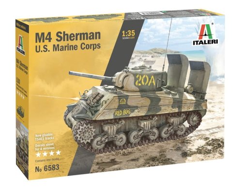 Go to product ITALERI 6583 - 1:35  M4 Sherman U.S. Marine Corps