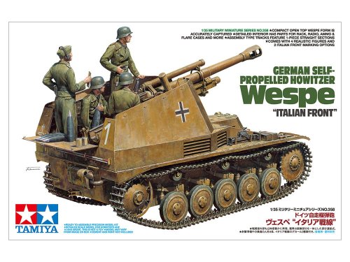 Go to product TAMIYA 35358 - 1:35 German Self-Propelled Howitzer Wespe - Italian front