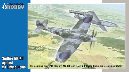 Go to product SPECIAL HOBBY 48192 - 1:48 Spitfire Mk.XII against V-1 Flying Bomb