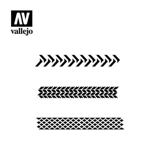 Go to product VALLEJO ST-TX002 - 1:35 Tyre Markings stencil