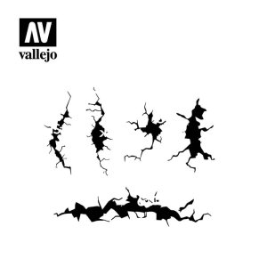 VALLEJO ST-TX001 - 1:35 Cracked wall stencil