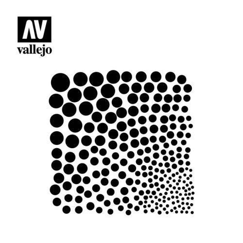 Go to product VALLEJO ST-SF002 - Circle Textures stencil