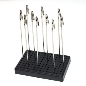 FINE-ART FA-548 - Painting clips (10 pcs) with a stand.