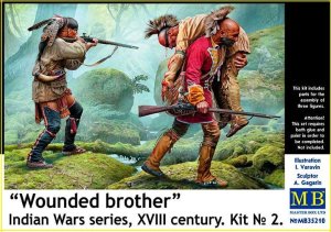 MASTER BOX 35210 - 1:35 Wounded brother - Indian Wars series XVIII century - kit 2