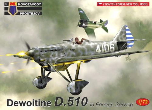 Go to product KOVOZAVODY 0185 - 1:72 Dewoitine D.510 - in Foreign Service