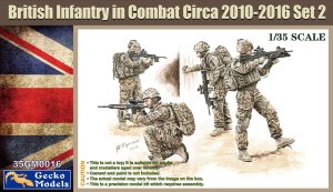 GECKO MODELS 35GM0016 - 1:35 British Infantry in Combat Circa 2010-2016 Set 2