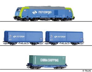 TILLIG 01400 TT - Starter set: TRAXX PKP Cargo