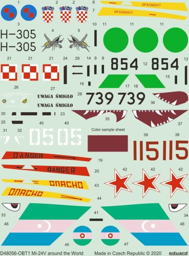 Go to product EDUARD D48056 - 1:48 Mi-24V around the World