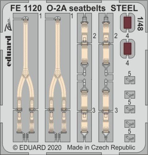 Go to product EDUARD FE1120 - 1:48 O-2A seatbelts - Steel