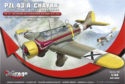 Go to product MIRAGE 481404 - 1:48 PZL.43 A Chayka - Bulgarian Air Force 1941-1944