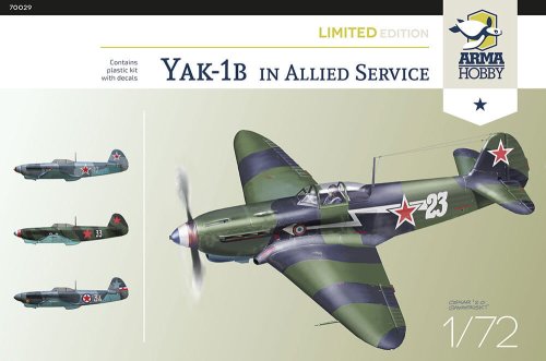 Go to product ARMA HOBBY 70029 - 1:72 Yakovlev Yak-1B in Allied service - Limited Edition