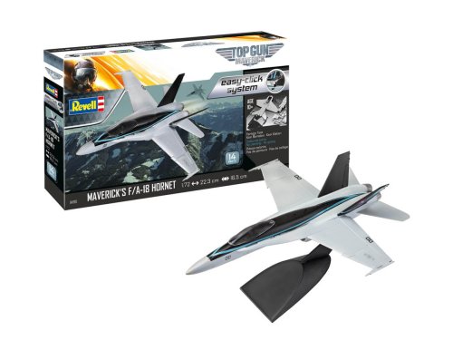 Go to product REVELL 04965 - 1:72 F/A-18 Hornet Top Gun Maverick Easy Click
