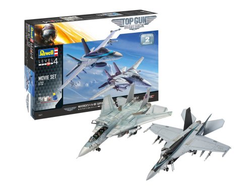 Go to product REVELL 05677 - 1:72 F-14 + F/A-18E Top Gun 2 Movie Set