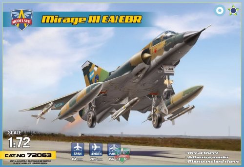 Go to product MODELSVIT 72063 - 1:72 Mirage IIIEA/IIIE BR