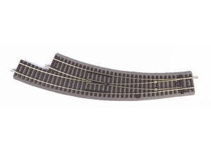 PIKO 55428 H0 - Curved turnout right BWR-R3 with roadbed.