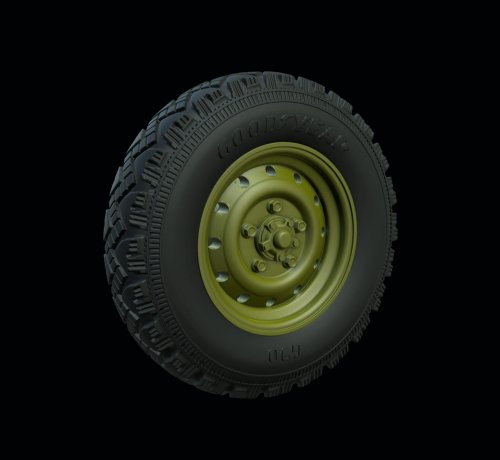 Go to product PANZERART RE35-542 - 1:35 Land Rover Defender Road wheels (Goodyear)