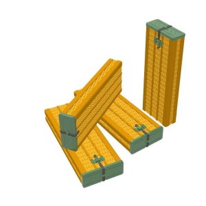 PANZERART RE35-646 - 1:35 Willow ammo containers for 88mm FlaK/ KwK36 Early