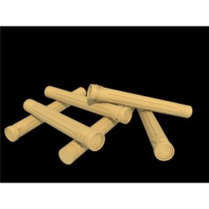 PANZERART RE35-622 - 1:35 Metal ammo containers for 88mm KwK43 (12pcs)