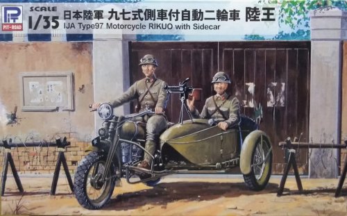 Go to product PIT ROAD G50 - 1:35 IJN Typ 97 Motorcycle Rikuo with Sidecar