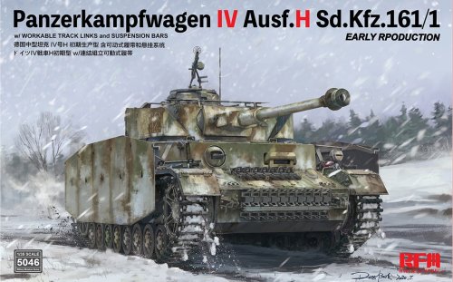 Go to product RYE FIELD MODEL 5046 - 1:35 Panzerkampfwagen IV Ausf.H Sd.Kfz.161/1 Early Production