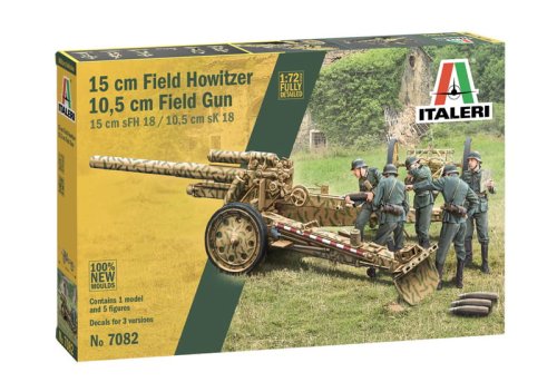 Go to product ITALERI 7082 - 1:72 15 cm Field Howitzer / 10,5 cm Field Gun