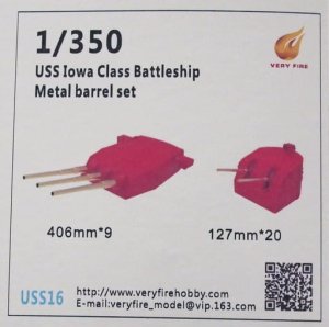 VERY FIRE USS16 - 1:350 USS Iowa Class Metal Barrels And Waterblast