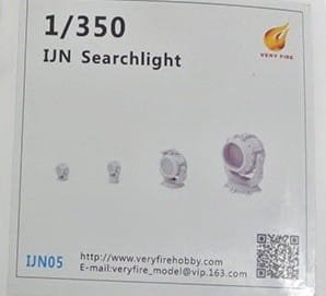 VERY FIRE IJN05 - 1:350 IJN Searchlight(3 types, 16 sets)