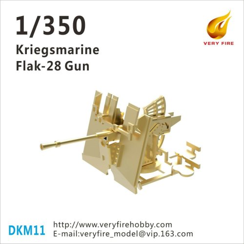 Go to product VERY FIRE DKM11 - 1:350 DKM Flak-28 AA Guns(8 sets)