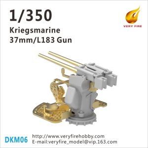 VERY FIRE DKM06 - 1:350 Kriegsmarine 37mm/L183 Gun (8 Sets)