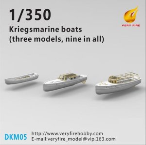 VERY FIRE DKM05 - 1:350 DKM Boats (3 Types, 9 Boats)