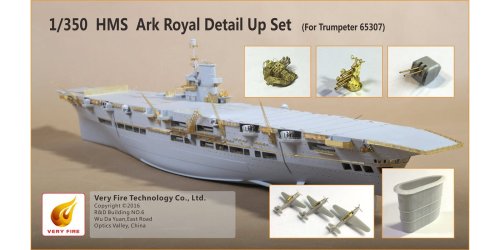 Go to product VERY FIRE VF350004 - 1:350 HMS Ark Royal Detail Up Set Trumpeter 65307