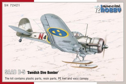 Go to product SPECIAL HOBBY 72421 - 1:72 SAAB B-5 Swedish Dive Bomber