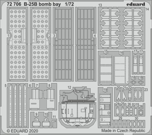 Go to product Eduard 72706 - 1:72 B-25B bomb bay