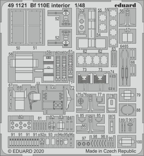 Go to product EDUARD 491121 - 1:48 Bf 110E interior