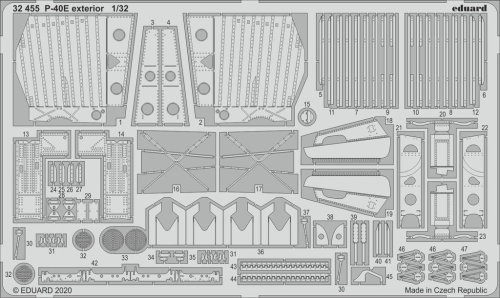 Go to product EDUARD 32455 - 1:32 P-40E exterior