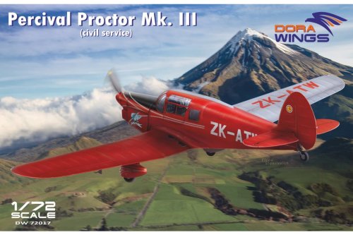 Go to product DORA WINGS 72017 - 1:72 Percival Proctor Mk.III civil registration