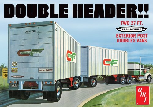 Go to product AMT 1132 - 1:25 Double Header Tandem Van Trailer