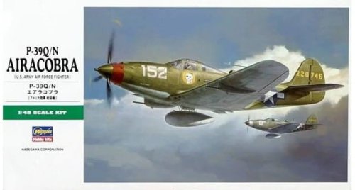 Go to product HASEGAWA JT93 19193 - 1:48 P-39 Q/N Airacobra